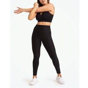Shapermint Women's Black High Waisted Active Shaping Leggings Size XL